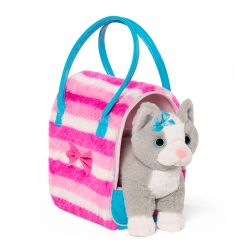 BATTAT PUCCI PUPS - SAC GLAM AVEC PELUCHE CHAT